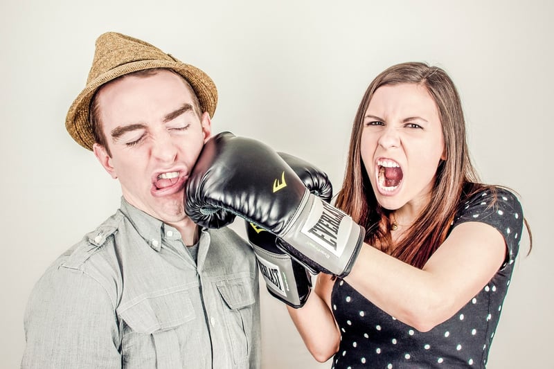 Celebrities in an argument